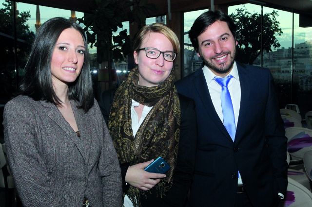 غسان عكاري و كورينا سيسيل و بسكال ضو 