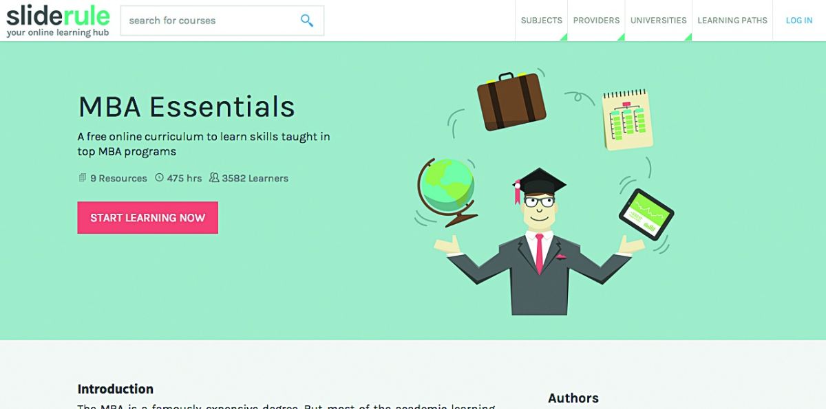 موقع لدراسة ماجستير في إدارة الأعمال MBA مجاناً