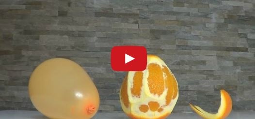 بالفيديو- هكذا تفجر بالونًا من دون أن تلمسه.. السر في قشر البرتقال