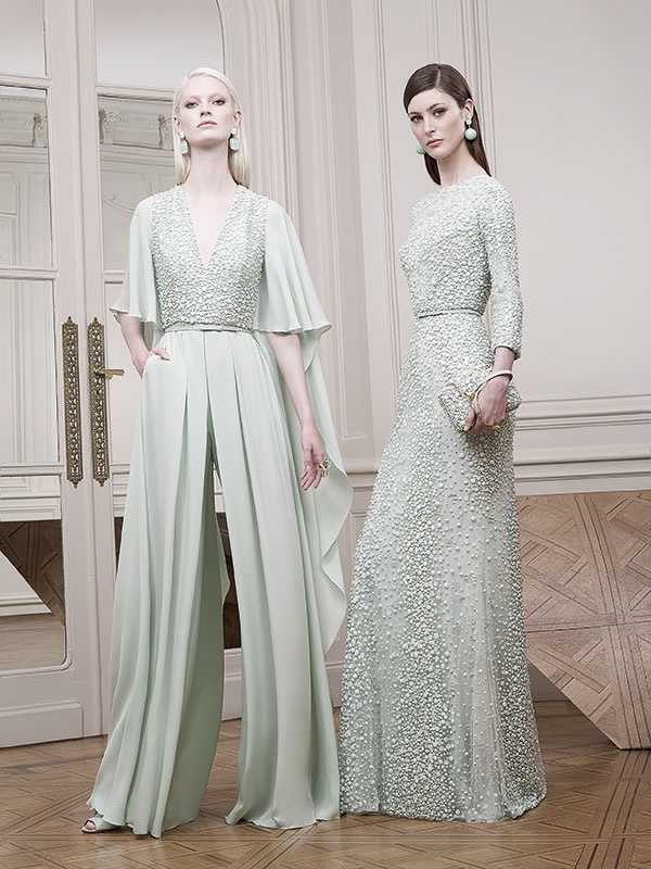 مجموعة Resort 2015 من Elie Saab خفة الأقمشة والألوان والنقوش