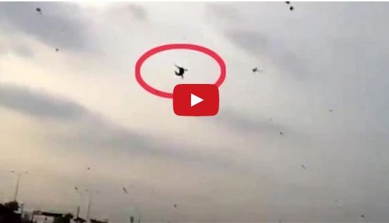 بالفيديو- طائرة ورقية تطير بطفل وتقتله