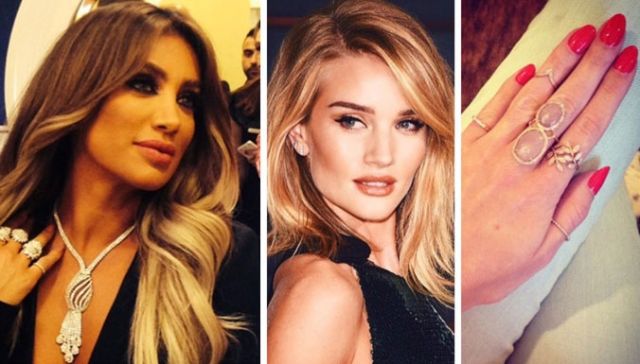 بالصور-  فقط شاهدي أيادي النجمات وراقبي الزحمة في عالم الحليّ