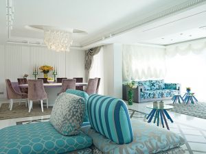 زواج الألوان والأشكال في منزل فريد