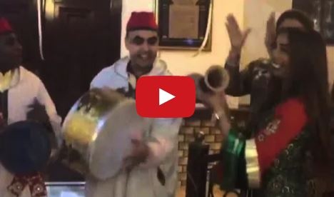 بالفيديو- دنيا بطمة تفاجئ الجميع وترقص كما لم تروها من قبل، وهكذا فاجأها زوجها محمد الترك