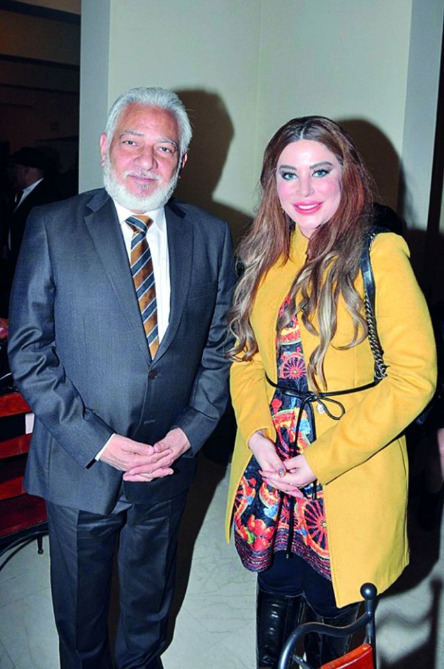 سامح الصريطي مع الكاتبة العراقية سارة السهيل