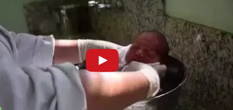 بالفيديو- تقنية برازيلية جديدة تقوم على الحمام في دلو!!