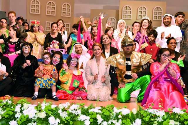 الأميرة هيا بنت الحسين تحضر الحفل السنوي لمركز دبي للرعاية الخاصة