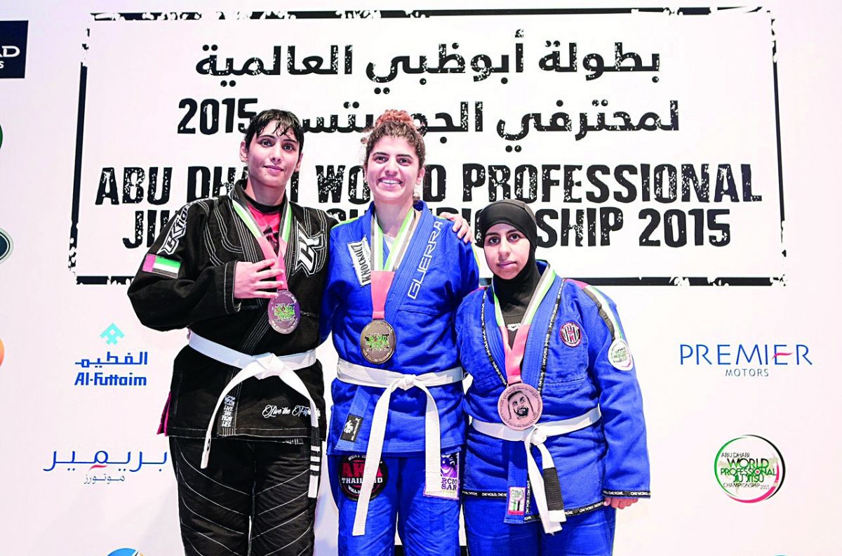 ميثاء بنت محمد بن راشد تفوز بالميدالية الفضية في بطولة أبو ظبي العالمية لمحترفي الجوجيتسو