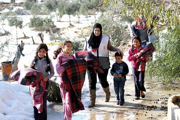 نساء في وحدة إدارة الكوارث