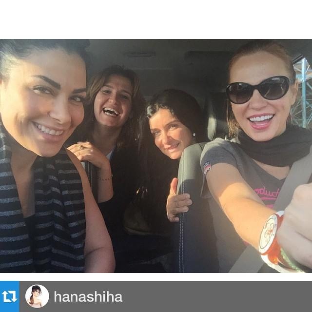 ماذا فعلت شيرين رضا وغادة عادل وصبا مبارك وهنا شيحا في السيارة ؟