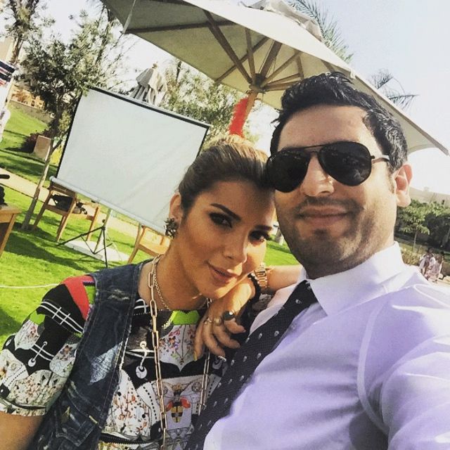 بالصور : من النجم الذي كان مفاجأة عيد ميلاد طفلي أصالة؟