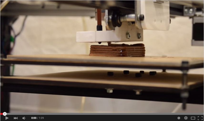 بالفيديو - طابعة ثلاثية الأبعاد تطبع الطعام