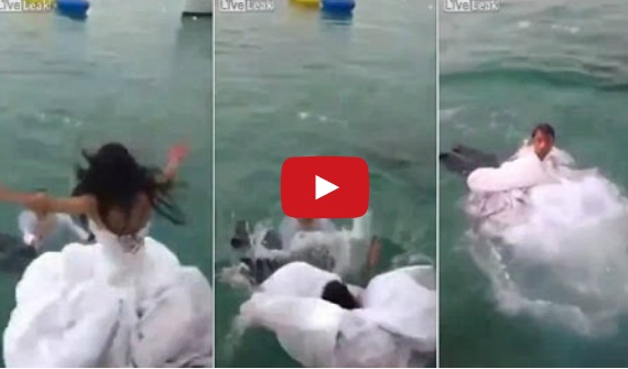 بالفيديو- كادت أن تموت يوم زفافها ...شاهدوا كيف أنقذوها