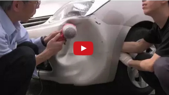 بالفيديو- معجون أسنان ومجفف شعر (سيشوار) لإصلاح سيارتك بعد الحادث!! ستذهلون