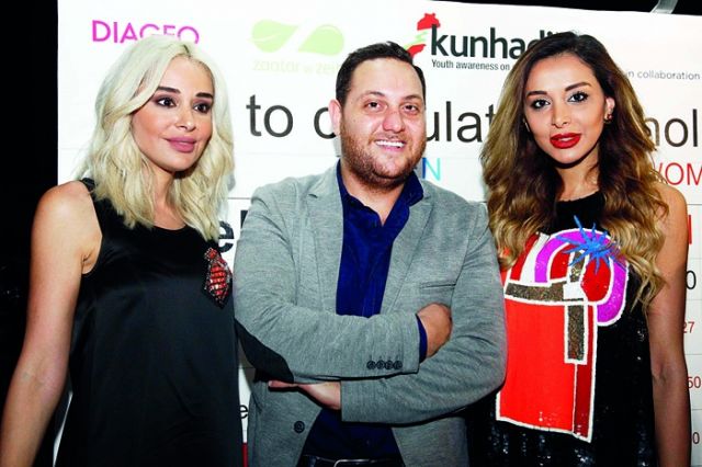 خلود رضا وطوني ابو غزاله وهالة حلاوي