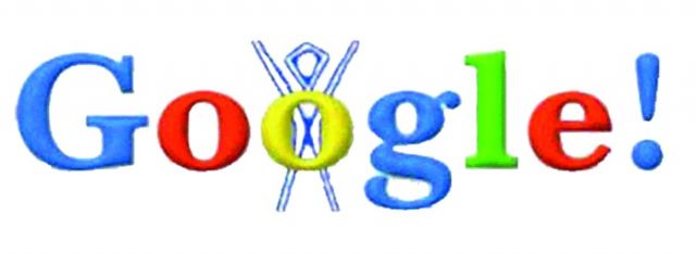 أول رسم لشعار غوغل