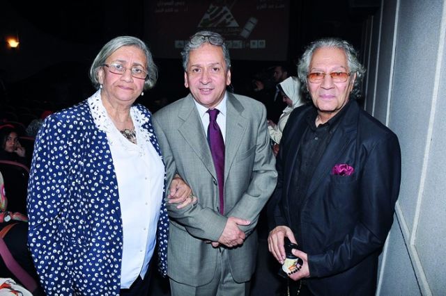 المخرج عمر عبدالعزيز وسناء شافع