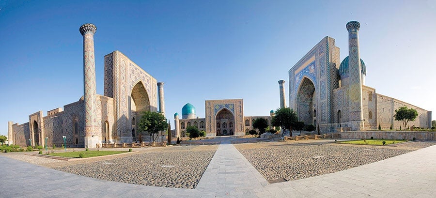 مسجد بيبي - خانم في سمرقند في أوزبكستان 