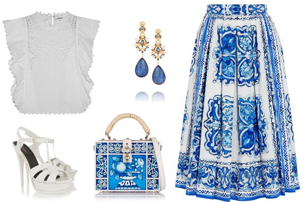 Dolce and Gabbana bag - Dolce and Gabbana - Etoile Isabel Marant - Percossi Papi earings - Saint Laurent Sandals