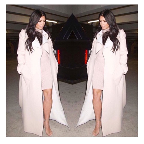 Kim Kardashian تخفي وزنها الزائد