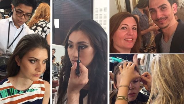 بالفيديو والصور- ما لم تروه في أسبوع الموضة في باريس: تدليك شعر العارضات، كيفية وضع الماكياج وكواليس العروض