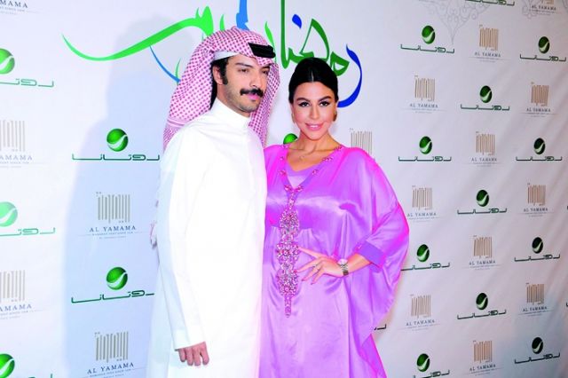 ليلى اسكندر  وزوجها يعقوب الفرحان