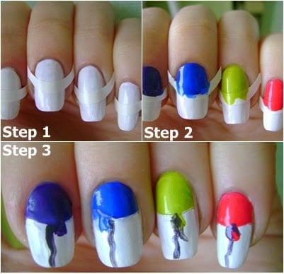 تمتعي بأظافر ملوّنة ومزيّنة بالبالونات