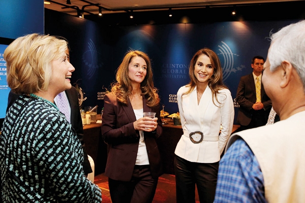 الملكة رانيا تناقش دور المرأة من نيويورك
