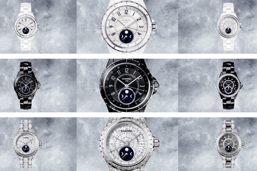 ساعة <strong>J12</strong> Moonphase من Chanel من ثناياها يطلّ القمر 