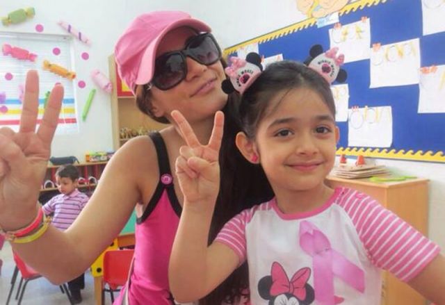 ديانا حداد وابنتها ضد سرطان الثدي