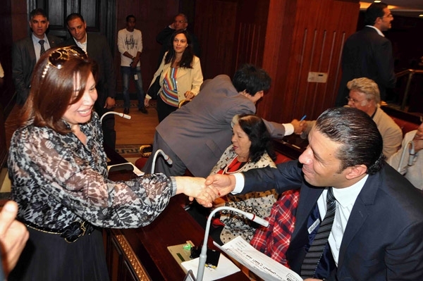 إلهام شاهين ومصطفى كامل