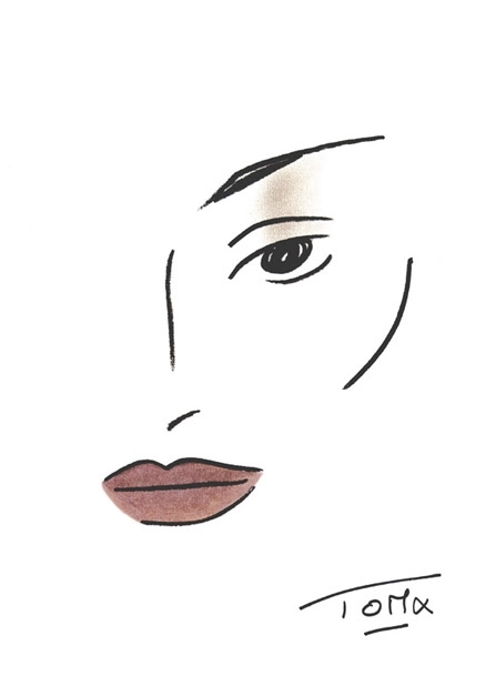 في عرض Derek Lam - Tom Pecheux: البشرة ملساء وخالية من الخطوط.