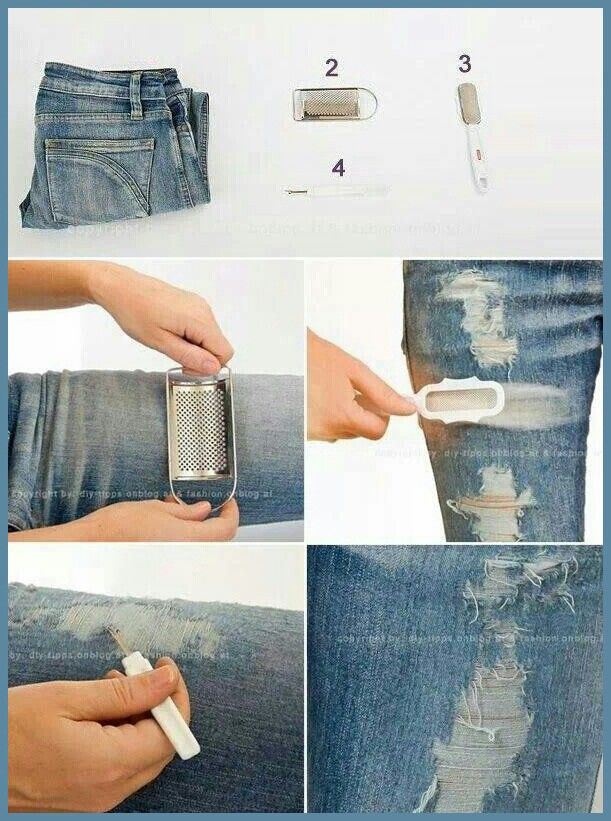 بالصورة هكذا تجعلين بنطالك القديم جديدا ويتناسب مع الموضة