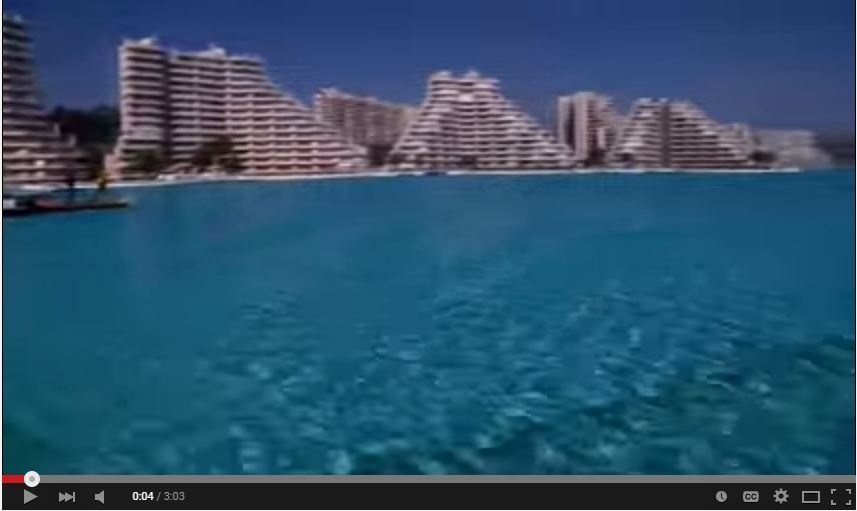 بالفيديو – أكبر مسبح على وجه الارض