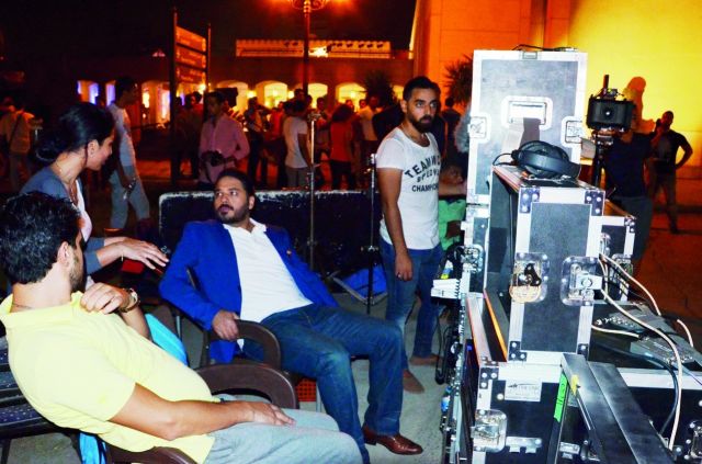 رامي عياش في كواليس التصوير