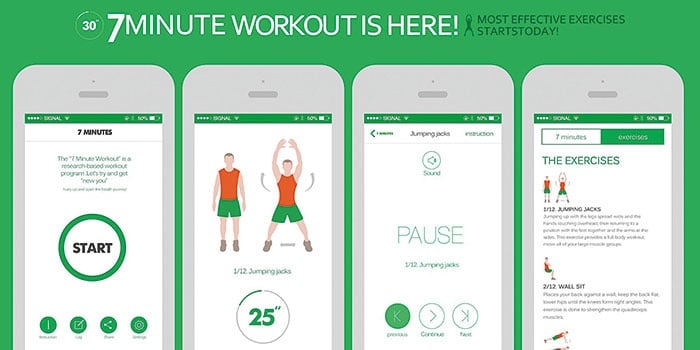 تطبيق لممارسة تمارين رياضية يومية لمدة 7 دقائق على أندرويد