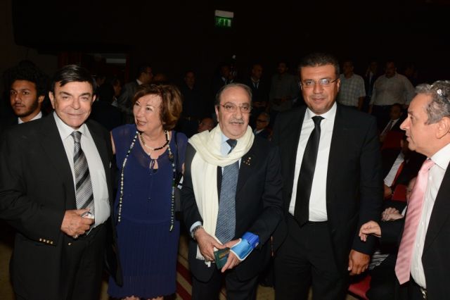 عمرو الليثي ودريد لحام وحرمه وسمير صبري 