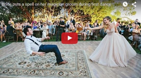بالفيديو – ساحر يدهش المدعويين في حفل زفافه
