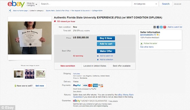 بالصور - لماذا عرضت هذه الفتاة شهادتها الجامعية للبيع؟