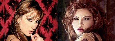 بالصور- أحلام تزور أمل حجازي في جلسة صلح