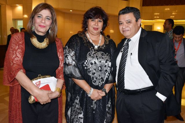 المخرج خالد خلال و د.ايناس عبد الدايم