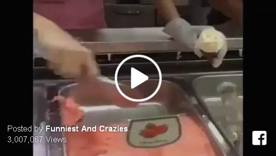 بالفيديو– تقديم البوظة بطريقة مميّزة