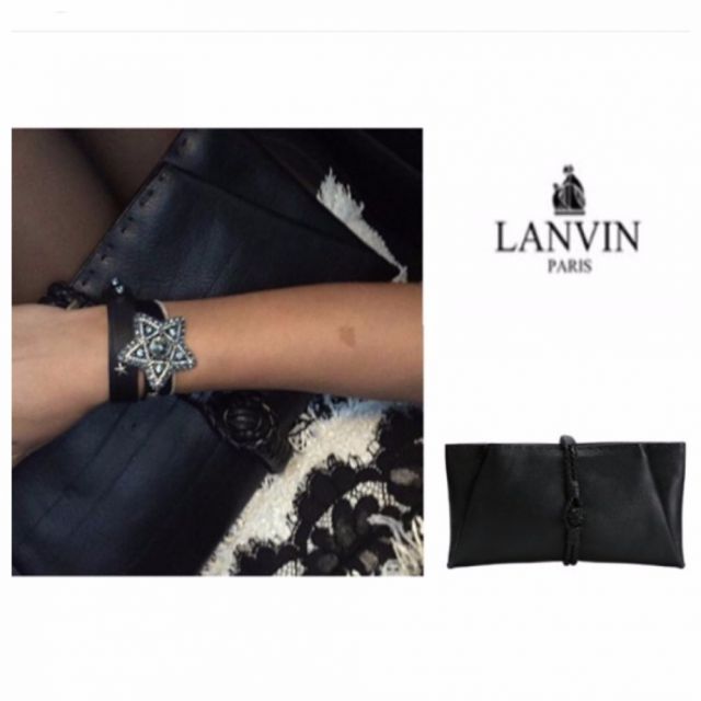 حقيبة يد باللون الأسود من Lanvin