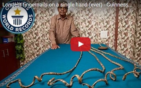 بالفيديو - انتظر منذ 1952 حتى الأن ليقص أظافره!