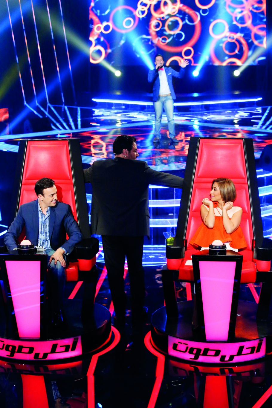«صراع» وغزل بين صابر وشيرين لبنان ومصر يهزّان كراسي المدرّبين النجوم في الحلقة الثانية من the Voice