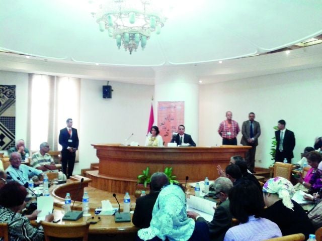 الدكتور أبو الفضل بدران والدكتورة هدى الصدة في افتتاح الملتقى