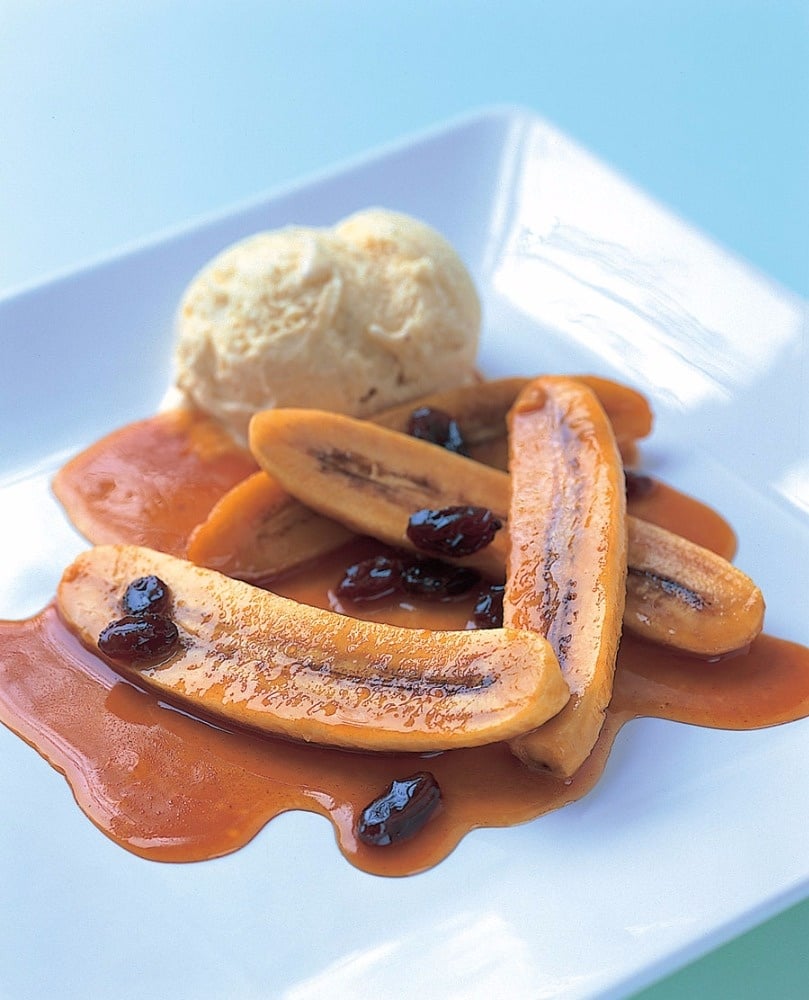 الموز المقلي بنكهة القرفة