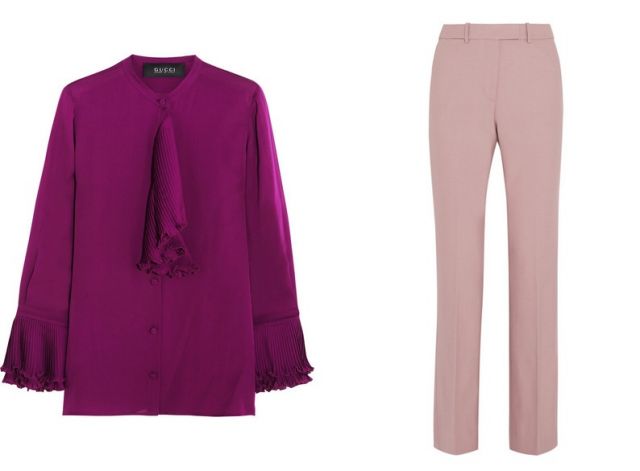 الزهر الفاتح مع الليلكي الغامق