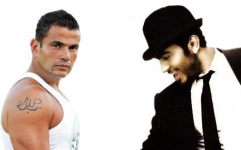 خاص لها - هل يغامر تامر حسني بمنافسة عمرو دياب مرة أخرى؟