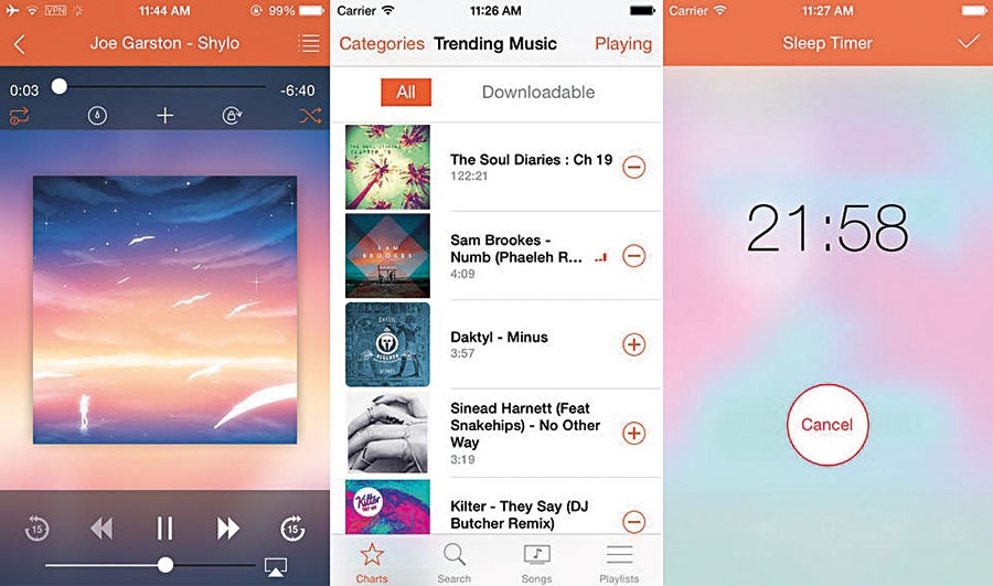 تطبيق لتحميل المقاطع الموسيقية من شبكة ساوند كلاود على آيفون
